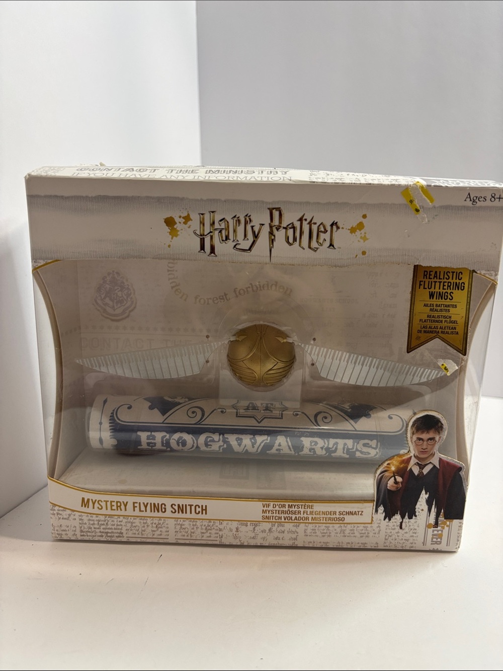 Warner Bros. Harry Potter Gold Snitch with White Wings NWT Box is not perfect